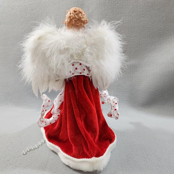 Handmade 12" Porcelain Angel Doll Tree Top Christmas Angel Euro-Exquisite - Picture 3 of 9